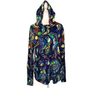 Polo Ralph Lauren Unisex Multicolor Floral Paisley Print Medium Hooded Top